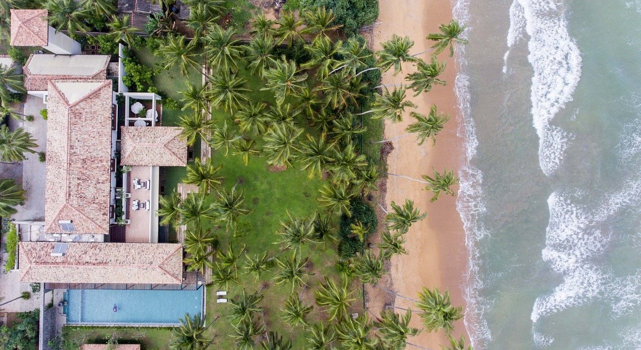 Overhead view of The Villa by Contemporary Ceylon in Wadduwa